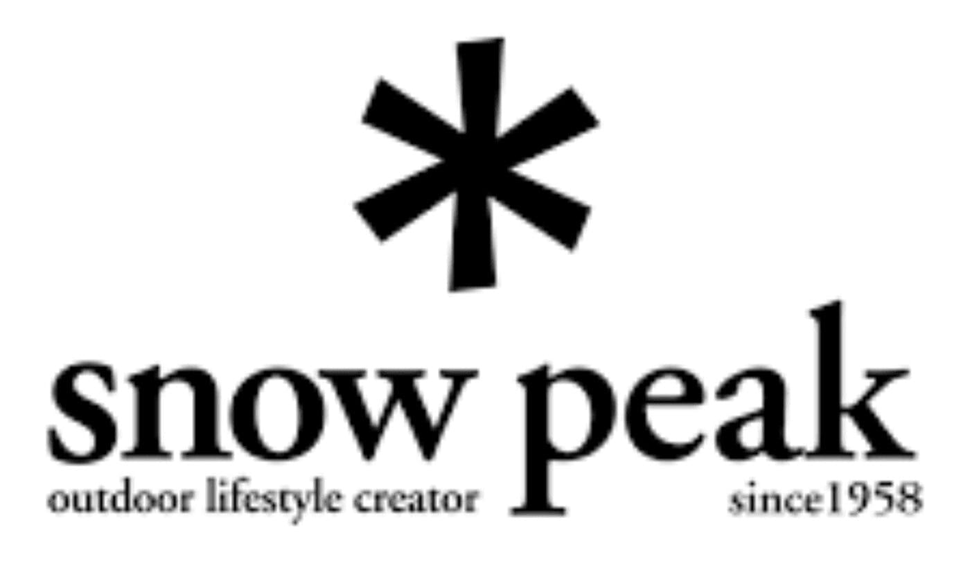 Snow Peak logo with asterisk symbol